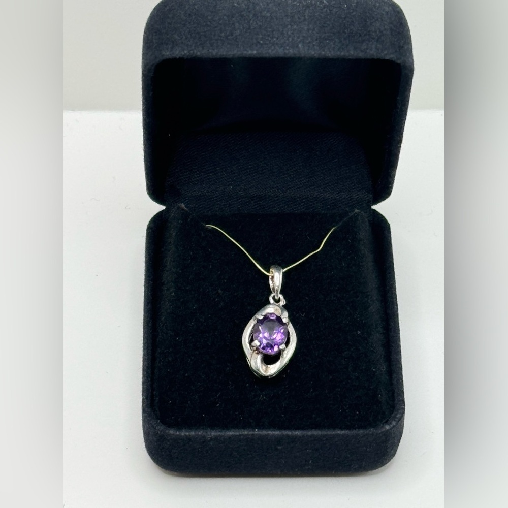 925 Silver Amethyst Pendant